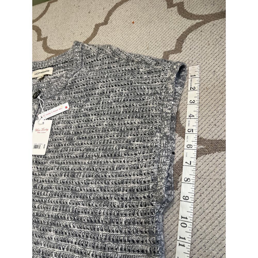 Lucky Brand Short Sleeve Cotton Button Down Cardigan, size XL, MSRP $89.50 - Picture 11 of 13